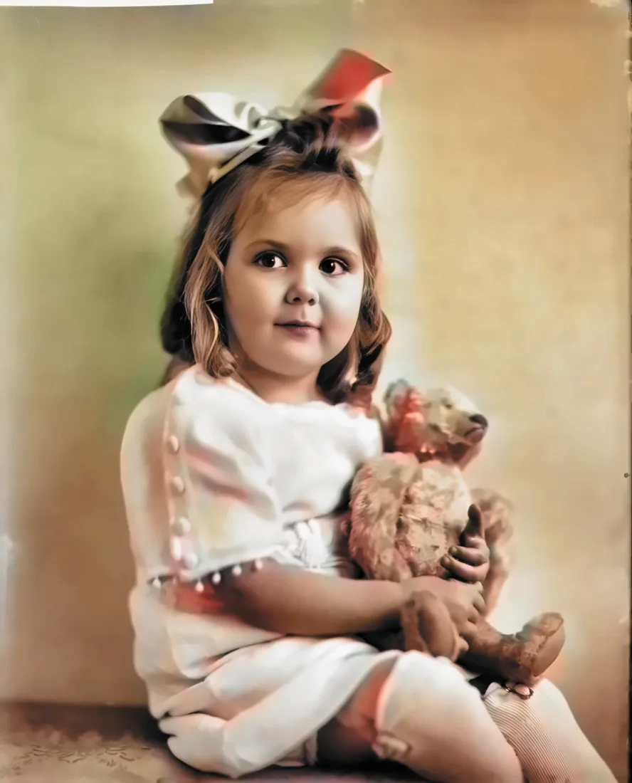 Restored and colourised version