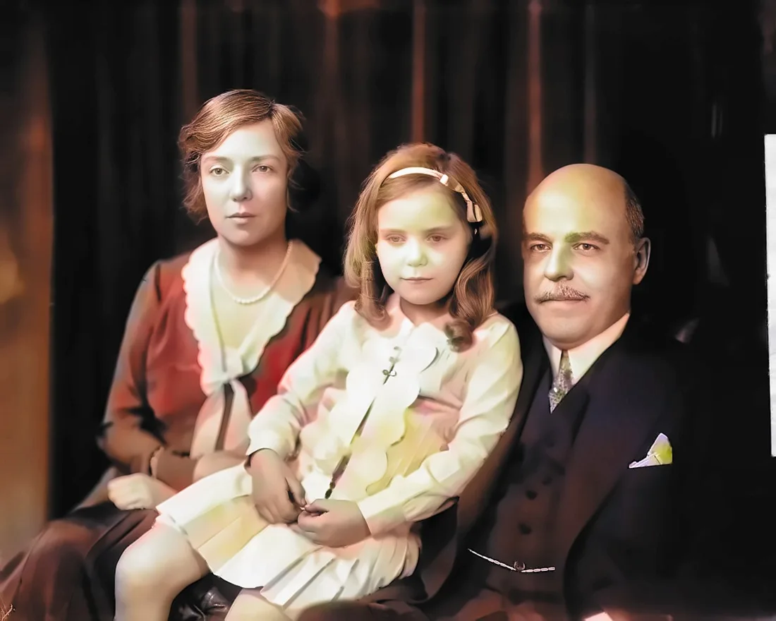 Restored and colourised version